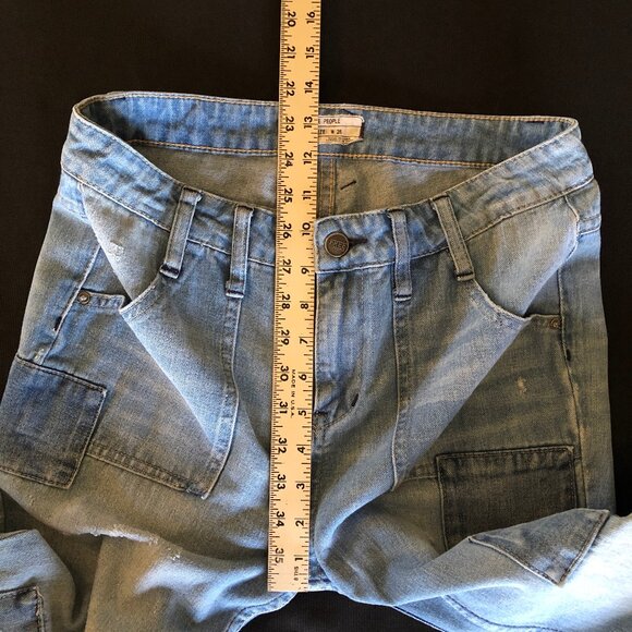 ❌ Reserved for @isabelle_p ❌ Free People Festy Super Flare Patchwork Jeans Sz 28 - Picture 11 of 16